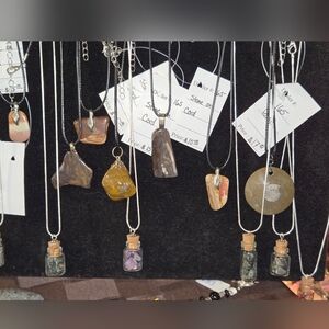 Elegant Stone Pendant Necklaces